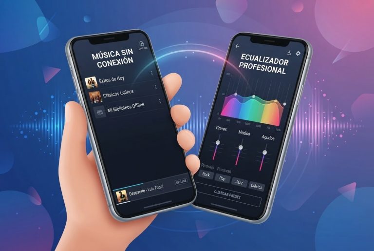 Tu música favorita sin internet y con ecualizador profesional
